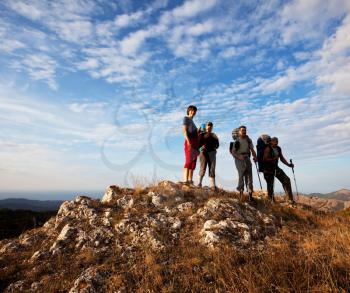 Royalty Free Photo of People Hiking