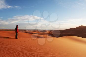 Royalty Free Photo of a Man in the Desert