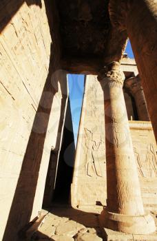 Royalty Free Photo of a Pillar in Luxor, Eqypt