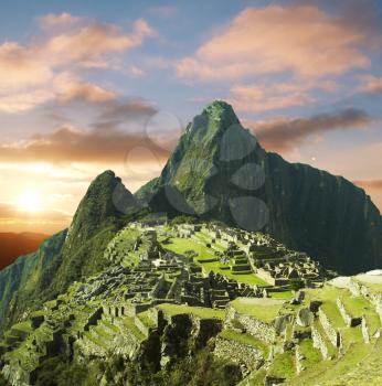 Royalty Free Photo of the Ruins of Machu-Picchu