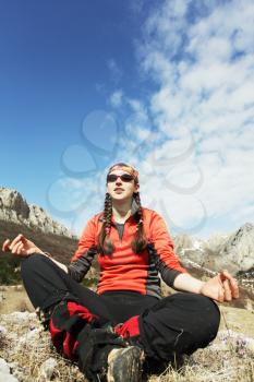 Royalty Free Photo of a Meditating Woman
