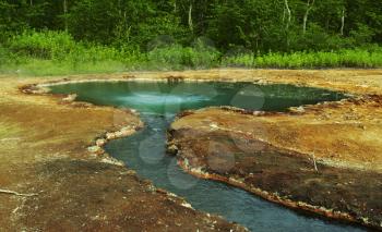 Royalty Free Photo of a Geyser in Kamchatka
