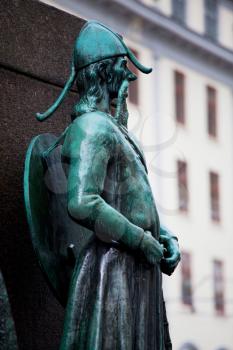 Royalty Free Photo of a Sailor's Monument in Bergen Norway