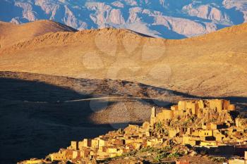 Royalty Free Photo of a Village in Morocco, Africa