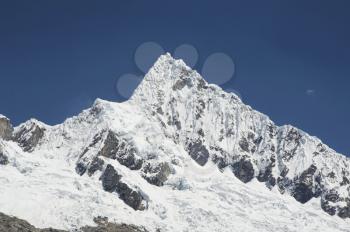 Royalty Free Photo of a Mountain Peak in the Alpamayo