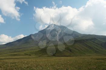 Royalty Free Photo of a Mountain in Kamchatka