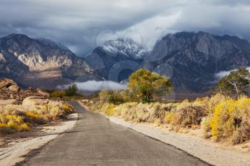 Royalty Free Photo of a Road Through the Mountains
