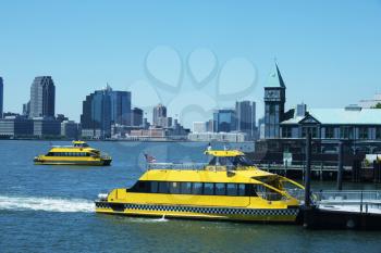 Royalty Free Photo of Ferry Boats in New York