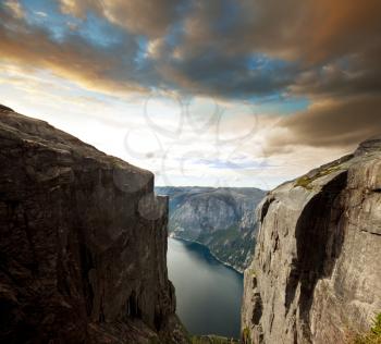 Royalty Free Photo of a Fjord in Norway