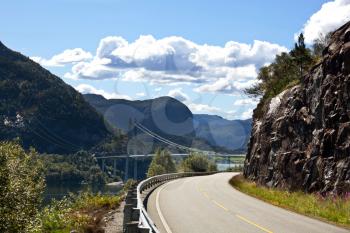 Royalty Free Photo of a Road in Norway