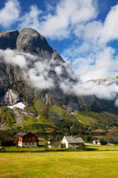 Royalty Free Photo of a Farm in NOrway