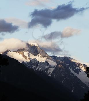 Royalty Free Photo of a Mountain Peaks