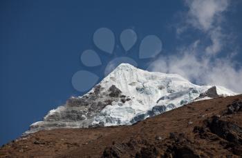 Royalty Free Photo of a Mountain Peak in a Himalayas