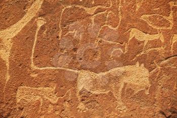 Royalty Free Photo of a Petroglyph