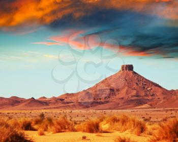 Royalty Free Photo of a Moroccan Landscape