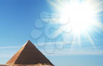 Royalty Free Photo of an Egyptian Pyramid