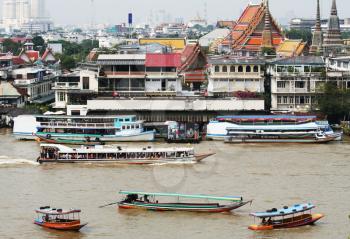Royalty Free Photo of a River in Bangkok, Thailand