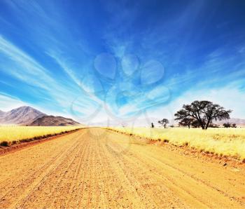 Royalty Free Photo of a Dirt Road
