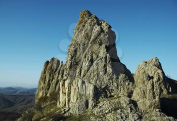 Royalty Free Photo of a Rocky Peak in Crimea