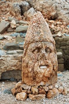 Royalty Free Photo of a Nemrut Dagi Head in Turkey