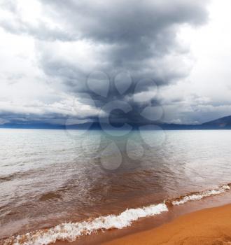 Royalty Free Photo of Storm on Tahoe Lake,USA