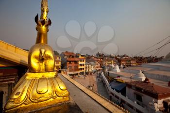 Royalty Free Photo of Boudhanath Stupa in Kathmandu, Nepal 
