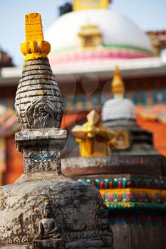 Royalty Free Photo of a Stupa in Himalaya