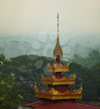 Royalty Free Photo of a Buddhist temple in Bago,Myanmar