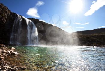 small  waterfall,Iceland