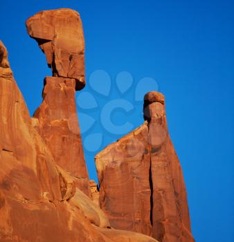 cliffs in Arches National Park,USA
