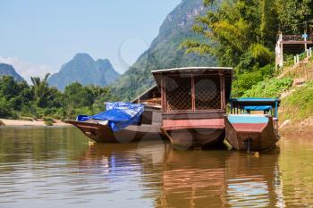 Boats in Laos