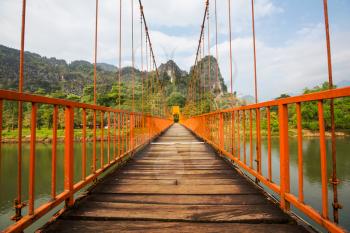 Bridge in Vang Vieng,Laos