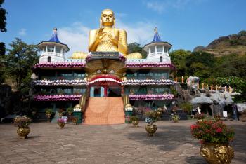 Goldem Temple in Dambulla, Sri Lanka
