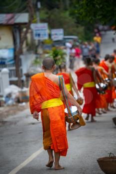 buddhist monks in Laos