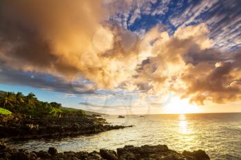 Beautiful tropical beach on Maui island, Hawaii