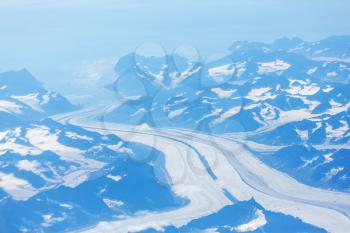 Greenland landscapes view from above