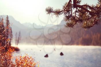 The beautiful lake in Autumn