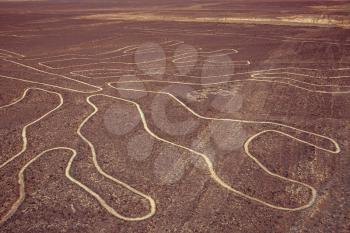 Nazca lines in Peru.