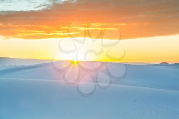 White Sands Dunes  in New Mexico, USA 