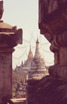 Beautiful architecture detail in Myanmar