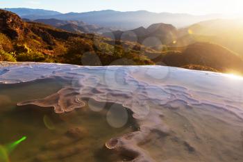 Hierve el Agua, natural rock formations in the Mexican state of Oaxaca