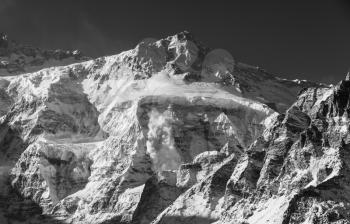 Avalanche in Himalaya
