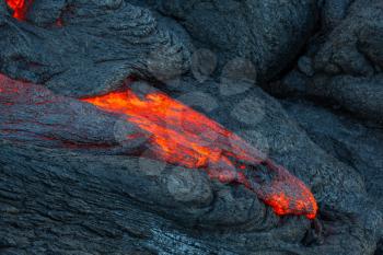 Lava flow on Big Island, Hawaii