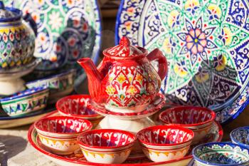 Beautiful handmade ceramics of Uzbekistan, Central Asia
