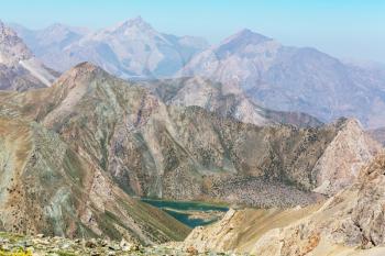 Beautiful landscape of Fann Mountains, Tajikistan