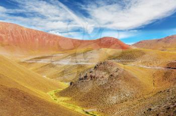 Fantastic Scenic landscapes of Northern Argentina. Beautiful inspiring natural landscapes.