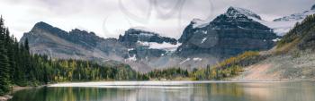 Amazing mountain landscapes in Mount Assiniboine Provincial Park, British Columbia, Canada  Autumn season