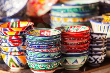 Beautiful handmade ceramics of Uzbekistan, Central Asia
