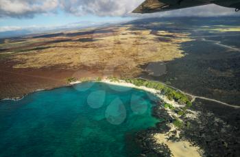 Big island Hawaii from aircraft view