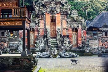 Country temple in Bali, Indonesia religion famous destination Asia